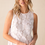 Ro&Zo White Lace Mini Shift Dress