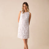 Ro&Zo White Lace Mini Shift Dress