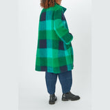 Sahara Wool Check Maxi Coat