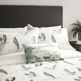 Sanderson Elysian Geese Duvet Cover Set, Silver & Chalk