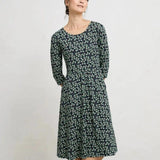 Seasalt April Jersey Dress Sweet Leaves Maritime