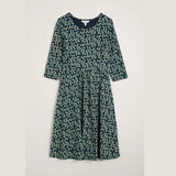 Seasalt April Jersey Dress Sweet Leaves Maritime