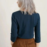 Seasalt Talent 3/4 Sleeve Top Blue