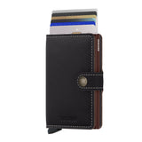 Secrid Miniwallet in Saffiano Brown