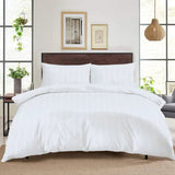 Simply Home Chevron Stripe Duvet Set White.