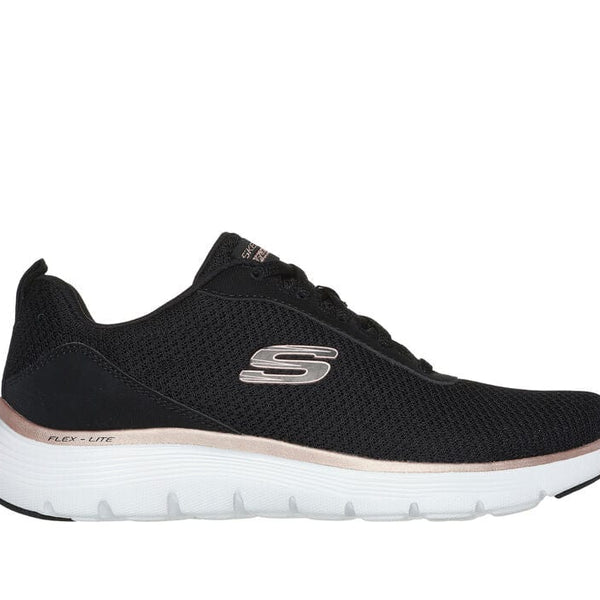 Skechers Flex Appeal 5.0 Uptake in Black Rose Gold