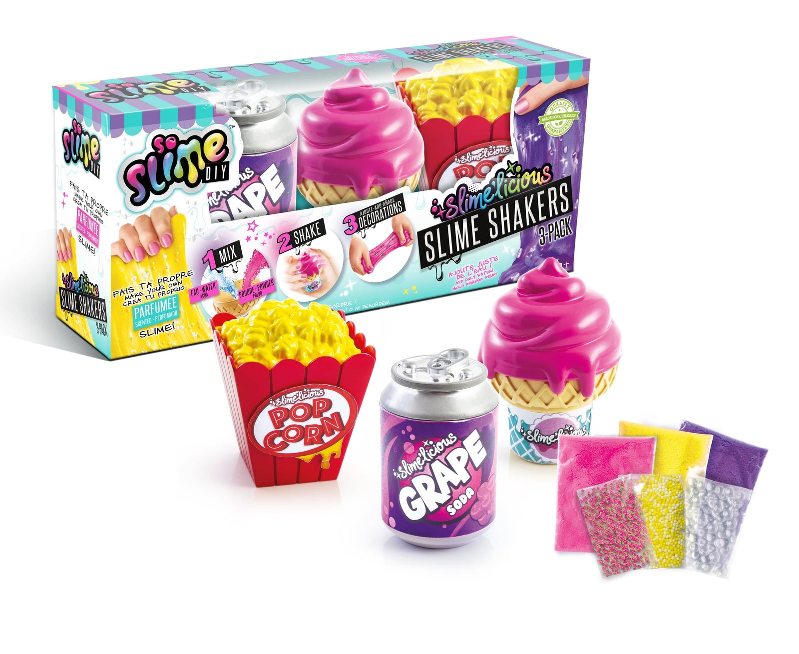 So Slime Diy Slime Slimelicious Shaker 3 Pack Assortment