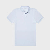 Sunspel Pique Polo Shirt Pastel Blue