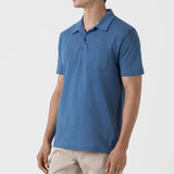 Sunspel Riviera Polo Shirt Bluestone