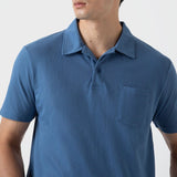 Sunspel Riviera Polo Shirt Bluestone