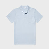 Sunspel Riviera Polo Shirt Pastel Blue