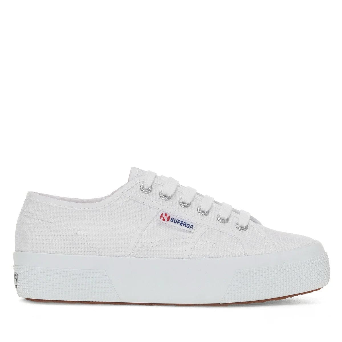 Superga 2740 Platform Trainers in White