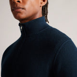 Ted Baker Meaddo Half Zip Funnel Neck Jumper Navy