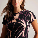 Ted baker Chrissi Abstract Fitted T-Shirt