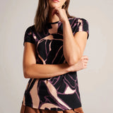 Ted baker Chrissi Abstract Fitted T-Shirt