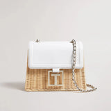 Ted Baker Jayisi  Imitation Croc Basket Bag Ecru