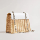 Ted Baker Jayisi  Imitation Croc Basket Bag Ecru