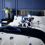 Ted Baker Magnolia Fil Coupe White & Navy Bedding