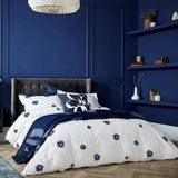 Ted Baker Magnolia Fil Coupe White & Navy Bedding