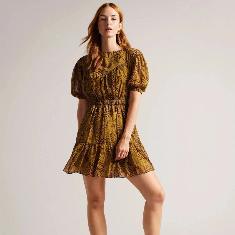 Ted baker hot sale gold dress