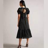 Ted Baker Meganie Puff Sleeve Tiered Maxi Dress