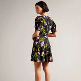 Ted Baker Opallie Mini Puff Sleeve Tea Dress