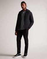 Ted Baker Ovarn Showerproof Funnel Neck Jacket Black