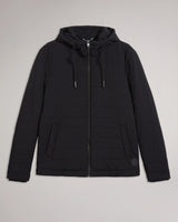 Ted Baker Ovarn Showerproof Funnel Neck Jacket Black