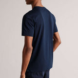 Ted Baker Oxford Crew Neck T-Shirt in Navy Blue