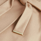 Ted Baker Rose Midi Wool Wrap Coat In Camel