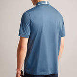 Ted Baker Short Sleeve Polo Shirt Blue