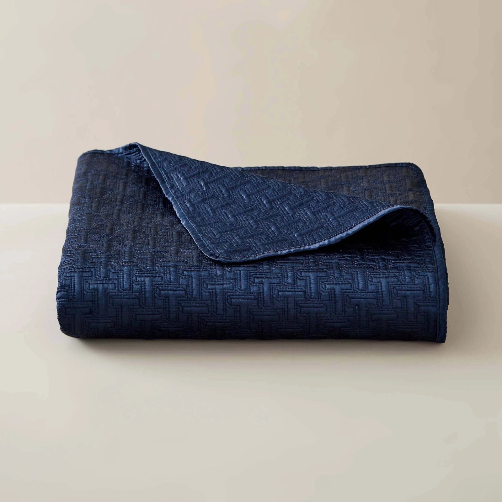Ted Baker T Quilted Throw 250x265cm Navy