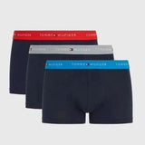 Tommy Hilfiger 3 Pack Logo Waste Band Trunks In Multi