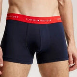 Tommy Hilfiger 3 Pack Logo Waste Band Trunks In Multi