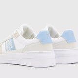 Tommy Hilfiger Leather Lace-Up Trainers in Vessel Blue