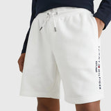 Tommy Hilfiger Logo Sweat Shorts White