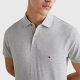 Tommy Hilfiger Plain Polo Light Grey Heather