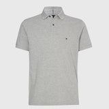 Tommy Hilfiger Plain Polo Light Grey Heather