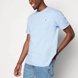 Tommy Hilfiger Linear Chest Tee in Pearly Blue