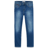 Tommy Jeans Ryan Regular Straight Jeans in Wilson Mid Blue