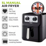 Tower Vortx 5 Litre Manual Air Fryer