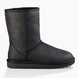 UGG Classic Short Leather Boot in Black