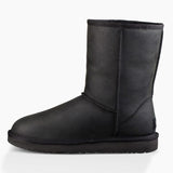 UGG Classic Short Leather Boot in Black