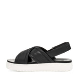 UGG Zayne Ankle Strap Sandal Black Leather