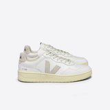 VEJA V-90 O.T Leather Trainers in White/Natural