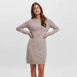 Vero Moda Doffy Jumper Dress In Beige