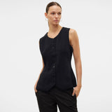 Vero Moda VMLANI Tailored Waistcoat In Black