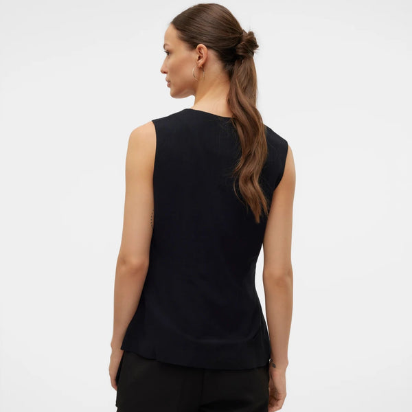 Vero Moda VMLANI Tailored Waistcoat In Black