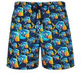 Vilbrequin Men Swim Shorts Piranhas Navy