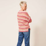 White Stuff Belonging Space Dye Jumper Pink